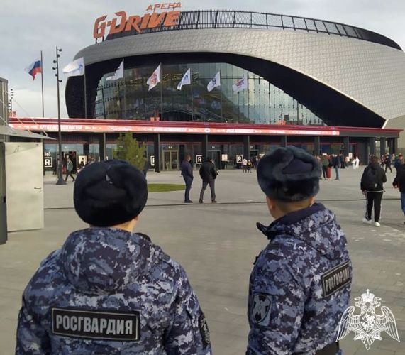 Росгвардия обеспечила правопорядок матча КХЛ в Омске