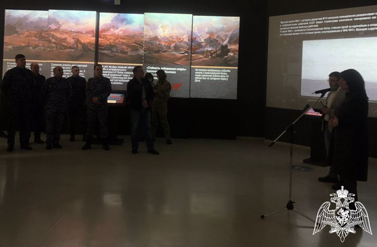 Росгвардейцы побывали на экскурсии в историческом парке «Россия - моя история», посвященной 80-летию Сталинградской битвы