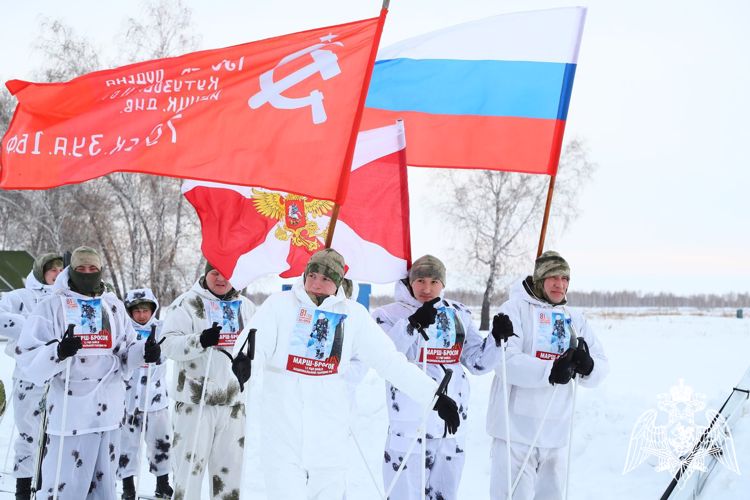 В памятном лыжном забеге «Марш-бросок» приняли участие военнослужащие Росгвардии