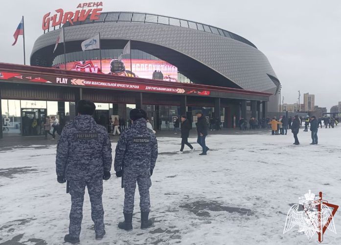 Росгвардия обеспечила правопорядок на матчах КХЛ в Омске