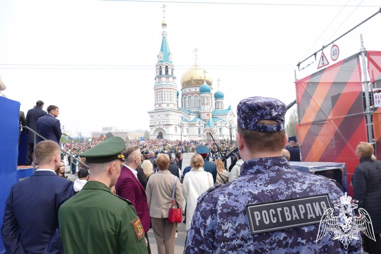 Руководство территориального Управления и центра подготовки личного состава Росгвардии приняло участие  в параде Победы в Омске