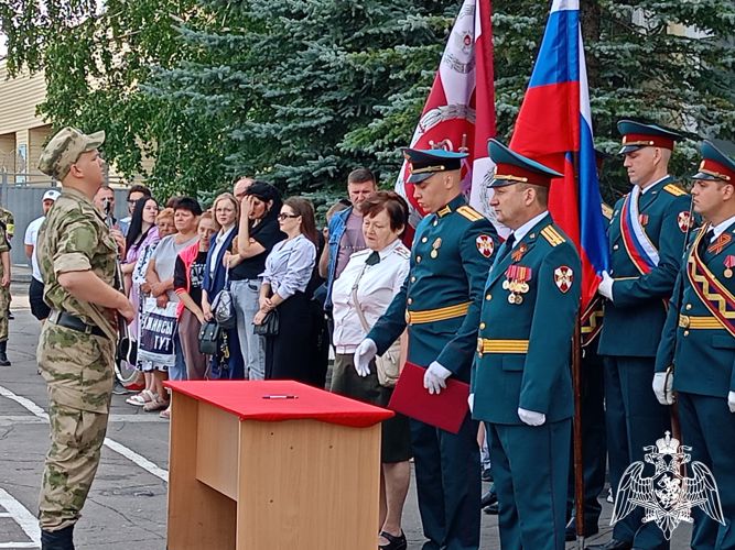 Торжественная церемония  приведения к Военной присяге состоялась в Омской воинской части   Росгвардии