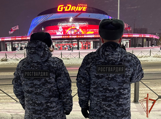 Правопорядок на матчах КХЛ в Омске обеспечили сотрудники Росгвардии