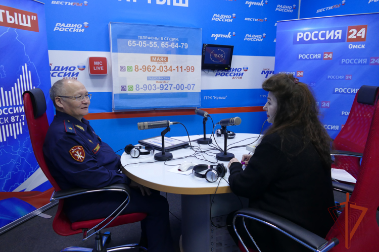 Начальник Управления Росгвардии по Омской области стал гостем программы на ГТРК «Иртыш»