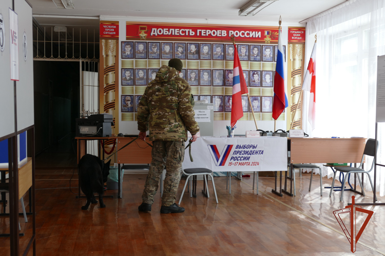 В Омской области Росгвардия обеспечила правопорядок и безопасность проведения выборов Президента РФ