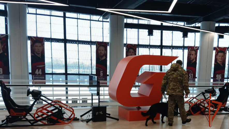 Общественную безопасность и правопорядок обеспечила Росгвардия на матче КХЛ в Омске