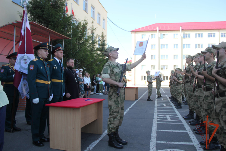 Торжественная церемония  приведения к Военной присяге состоялась в Омской воинской части Росгвардии
