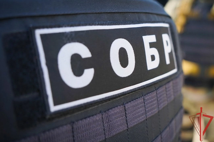 В Омске при силовой поддержке сотрудников СОБР Управления Росгвардии по Омской области задержан подозреваемый в терроризме