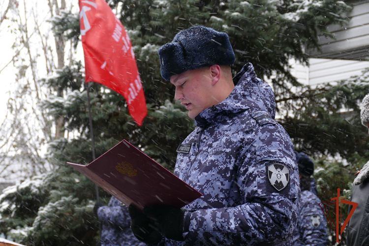 В Управлении вневедомственной охраны Росгвардии по Омской области прошло торжественное мероприятие 