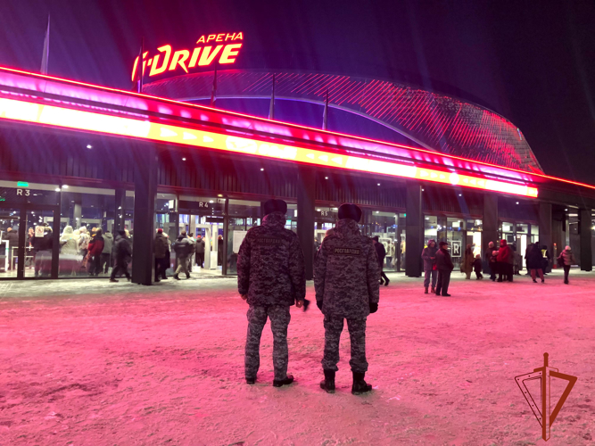 Росгвардия обеспечила правопорядок во время проведения матчей чемпионата КХЛ в Омске