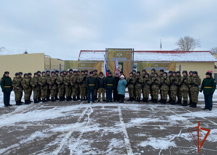 Военнослужащие Росгвардии по призыву приняли присягу в Омске