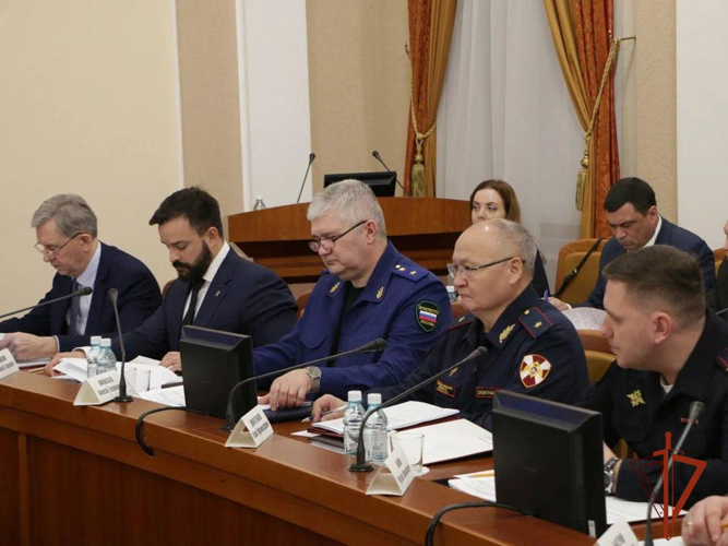 Начальник Управления Росгвардии по Омской области принял участие  в заседании антитеррористической комиссии и оперативного Штаба 