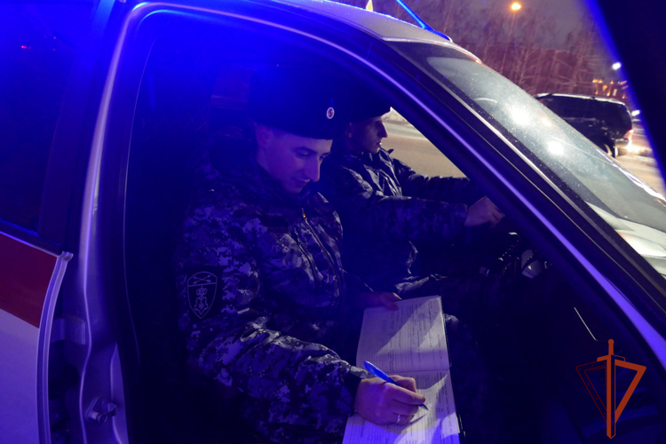 В Омске сотрудниками Росгвардии пресечен факт управления автомобилем нетрезвым водителем