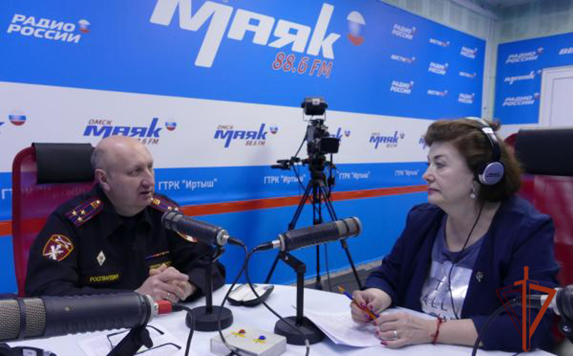 Врио начальника Управления Росгвардии по Омской области стал гостем радиопрограммы на ГТРК «Иртыш»