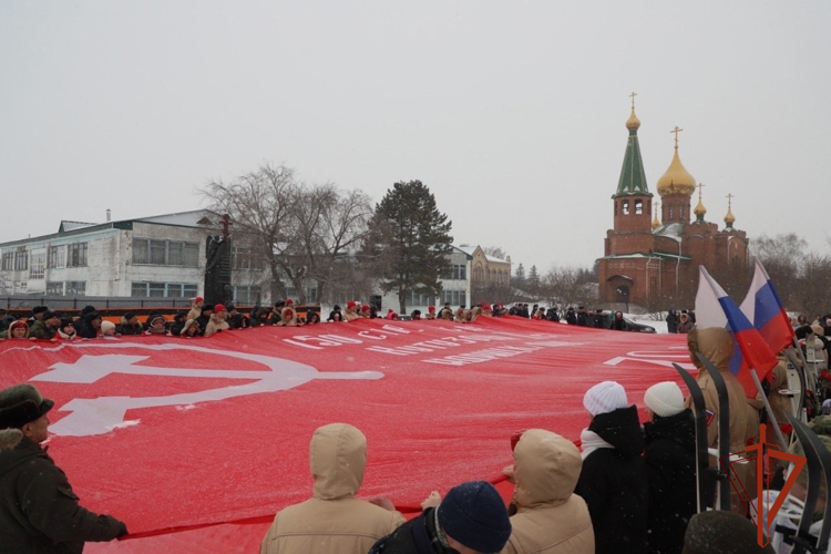 Военнослужащие Омской воинской части Росгвардии стали участниками лыжного пробега, посвящённого подвигу 30-й отдельной лыжной стрелковой бригады
