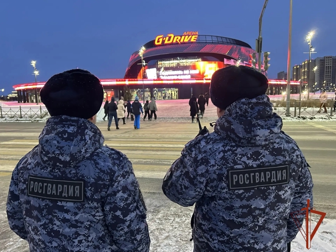 Росгвардия обеспечила правопорядок во время хоккейных матчей чемпионата КХЛ в Омске