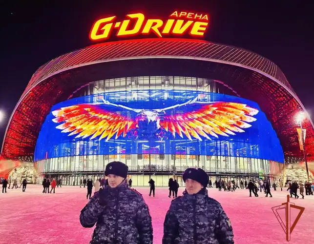 Сотрудники Росгвардии обеспечили безопасность хоккейных матчей в Омске
