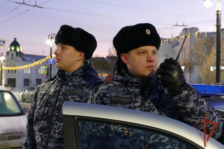 В период новогодних праздников росгвардейцы обеспечили безопасность граждан в Омской области
