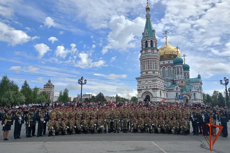 В День Победы руководство и личный состав Росгвардии Омска приняли участие в патриотических мероприятиях