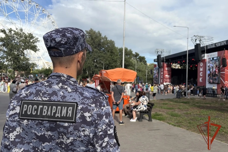 Росгвардейцы обеспечили правопорядок на фестивале  «Лето. Вокруг света. Культурный код под открытым небом» в Омске 