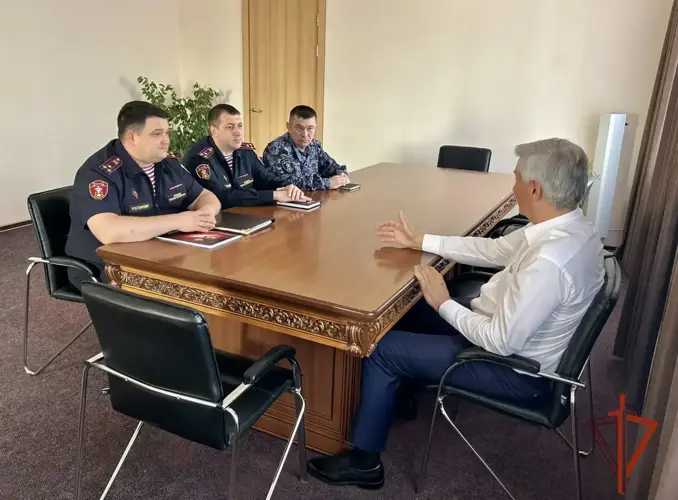 Начальник Управления вневедомственной охраны региональной Росгвардии провел рабочие встречи в Омской области